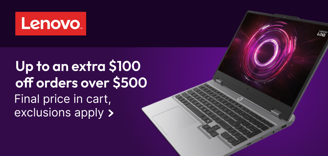 Lenovo - Up to an extra $100 off orders over $500. Final Price in cart, exclustions apply